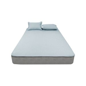 Dreamz Latex Cooling Bed Sheet Set Fitted Pillowcase Washable Summer 3pcs King