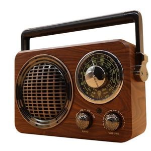Cmik Portable Retro Am Fm Sw3 Radio Bluetooth Speaker Usb Tf Rechargeable Battery