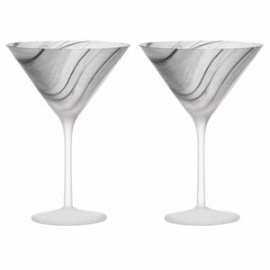 Tempa Skylar Set of 2 Martini Glasses - Storm