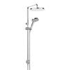 Greens Chrome Penny Twin Rail Shower With RainBoost® Technology