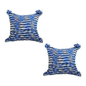 SOGA 2X 45cm Deep Sea Blue Throw Pillows – Gradient Dyed
