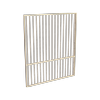 ProtectorAl 1201 - 1500 x 1800mm Primrose Aluminium Garden Gate Flat Top with Mid Rail