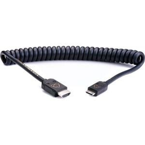 Atomos Hdmi 2.0 Mini Hdmi To Full Hdmi 40cm Coiled 80cm Extended - Atomflex