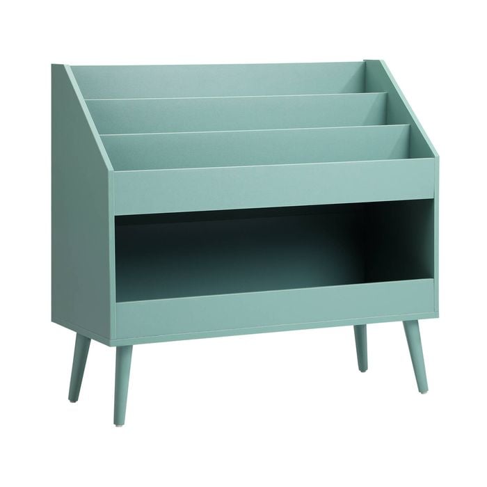 Oikiture Kids Bookshelf Toy Storage Organiser Green