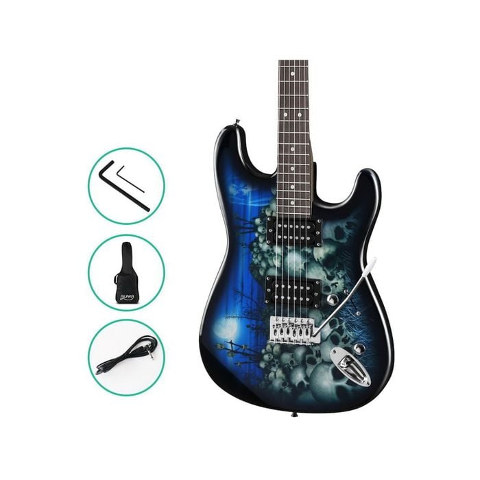 Alpha 41in Electric Guitar Skull