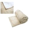 Lancaster Beige Polyester Corduroy Throw Rug 125 x 150 cm