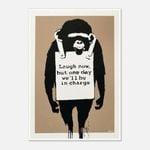 Galrie Banksy Laugh Now Art Print 2003 - Iconic Wall Decor, Poster Only, A4 21 x 30cm (8 x 12inch)