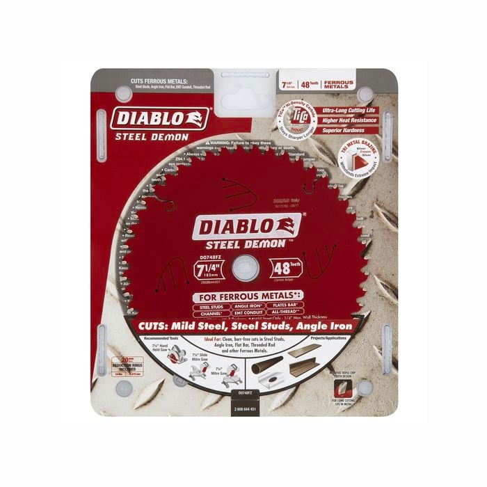 Diablo 184mm 48T Steel Demon Ferrous Metals Circular Saw Blade