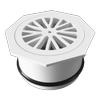 Holman 100mm DWV PVC Octagon Floor Grate