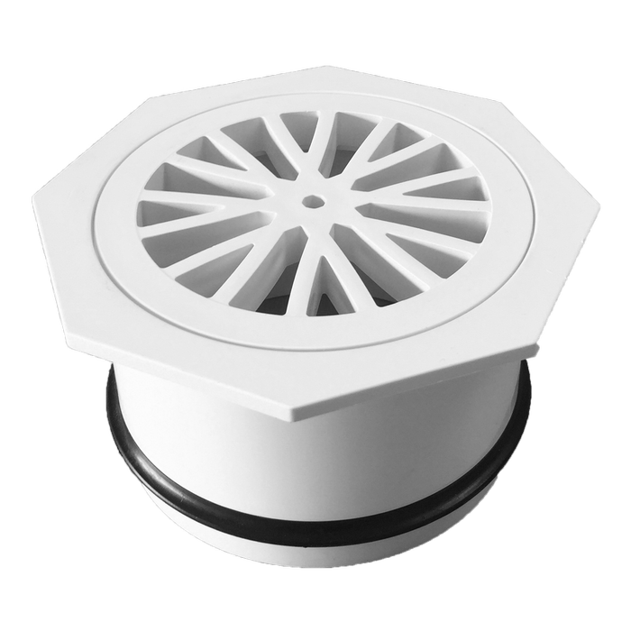 Holman 100mm DWV PVC Octagon Floor Grate