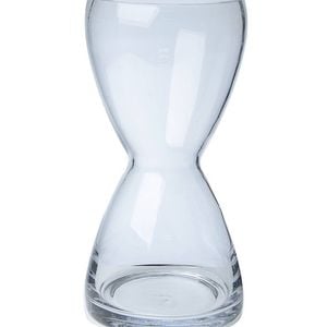Glass Vase Sectioned 12.5x25cm