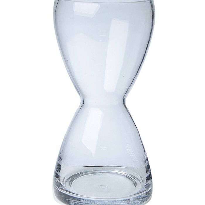 Glass Vase Sectioned 12.5x25cm