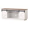 Alfordson Entertainment Unit Tv Cabinet 150cm Walnut White