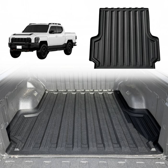AUSGO 3D TPE Ute Mat for KIA Tasman 2025-Onwards Fitted with Factory Plastic Tub Liner Tray Mat