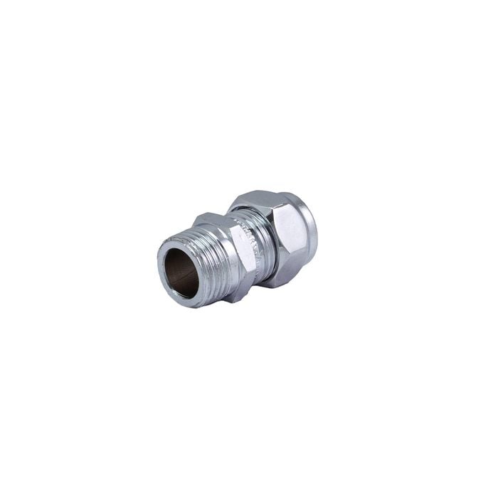 Brasshards 15C x 15MI Chrome Plated Male Compression Union LF