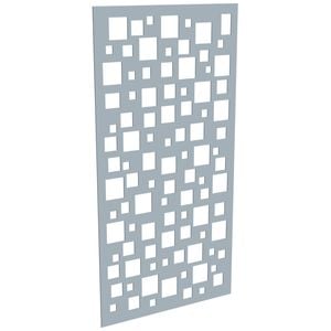 ProtectorAl 300-1200w x 1201-2400h Silver Matt/Gloss White Squares Unframed Composite Deco Panel