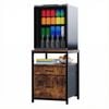 Advwin Mini Fridge Stand with Large Capacity Storage 2 Drawers and Open Shelf