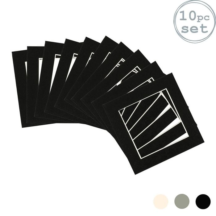 10x Picture Photo Mounts - To Fit Frame Size 6 X 6" For Image Size 4 X 4"