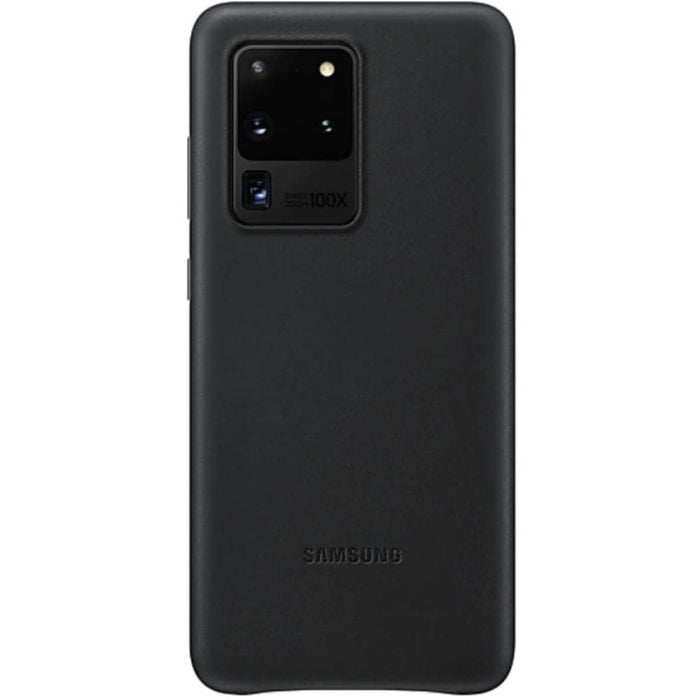 Samsung Galaxy S20 Ultra Leather Cover - Black