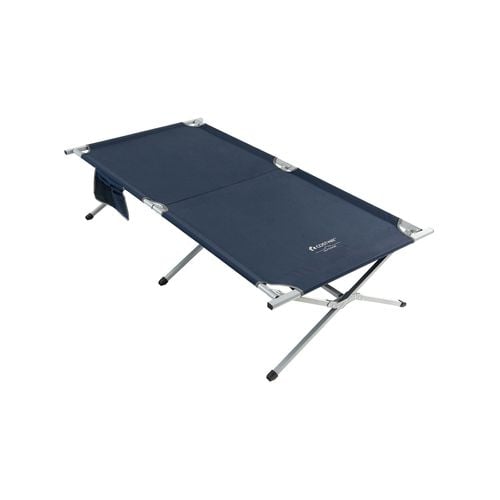 Costway Outdoor Folding Camping Bed Extra Wide w Carry Bag Blue Bunnings Australia