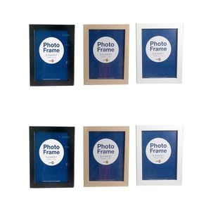 6PK Unigift Element 15x20cm MDF/Glass Picture Frame - Assorted