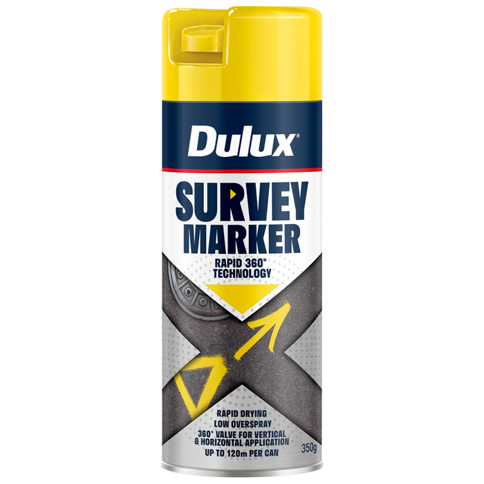 Dulux 350g Vivid Yellow Survey Marker Spray