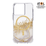 Case-Mate Karat MagSafe Case For Apple iPhone 15 - White/Gold
