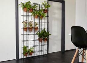 DIY Step Image - How to make an indoor wire vertical garden. Blob storage upload.
