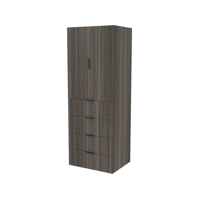 Lugna 2048 x 750 x 580mm Storm Hangrail 4 Drawer Double Door Storage Cabinet