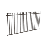 ProtectorAl 2400 x 1200mm Black Aluminium Spear Top Pool Fence Panel