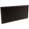 ProtectorAl 1001 - 2000 x 300 - 1000mm Black Satin Vertical 5mm Overlap Aluminium Welded Louver Panel - Black