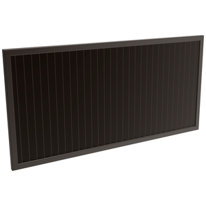 ProtectorAl 1001 - 2000 x 300 - 1000mm Black Satin Vertical 5mm Overlap Aluminium Welded Louver Panel - Black