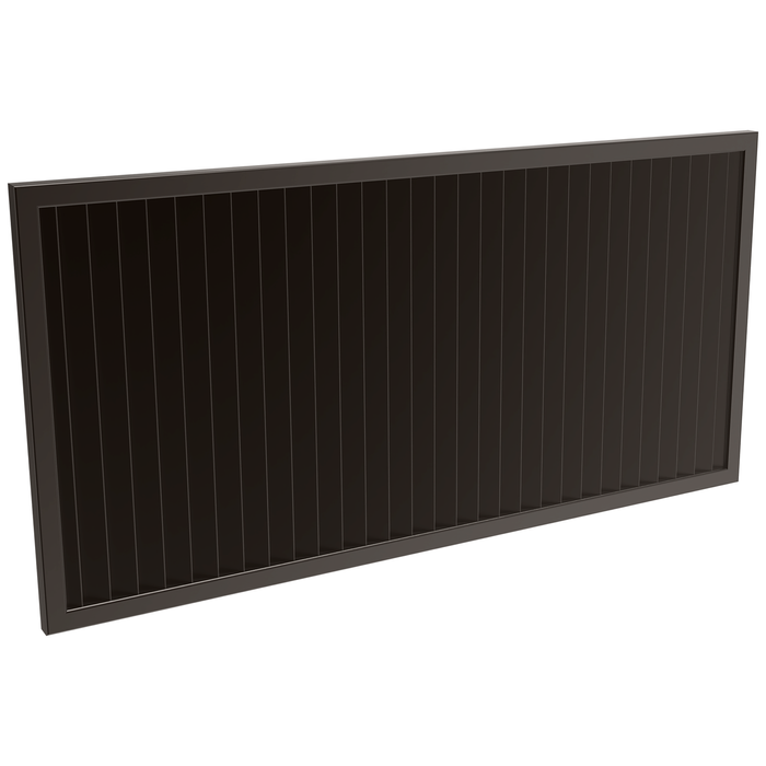 ProtectorAl 1001 - 2000 x 300 - 1000mm Black Satin Vertical 5mm Overlap Aluminium Welded Louver Panel - Black