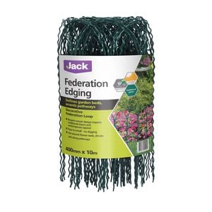 Jack 400mm x 10m Green Federation Edging
