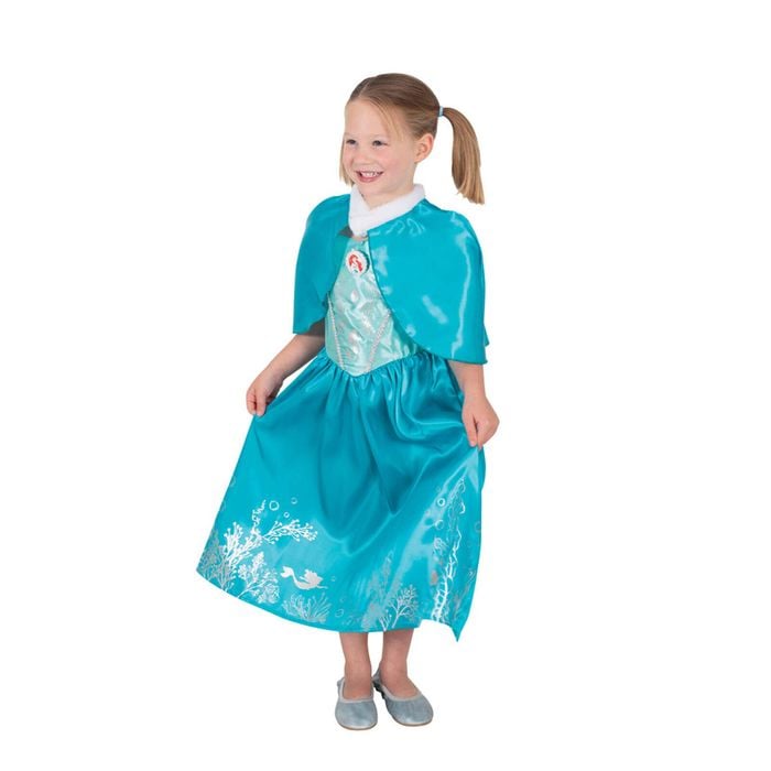 Disney Ariel Deluxe Winter Cloak Costume Dress Up Party/Halloween Size 6-8y
