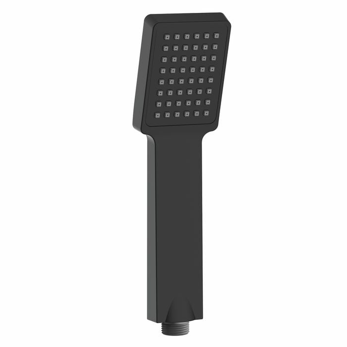 Mondella Matte Black Rococo 1 Function Shower Hand Piece - Suitable For Unequal/Mains Pressure