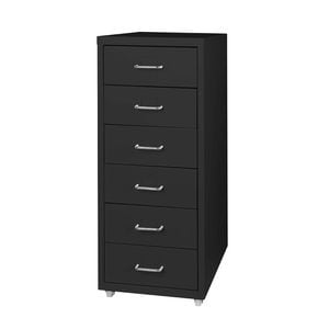 Levede 6-Drawer Filing Cabinet Steel Black