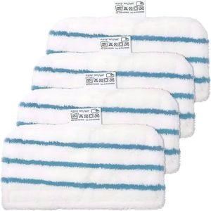 Hygieia 4x Replacement Mop Pads for Black & Decker Smart Select Steam Mops