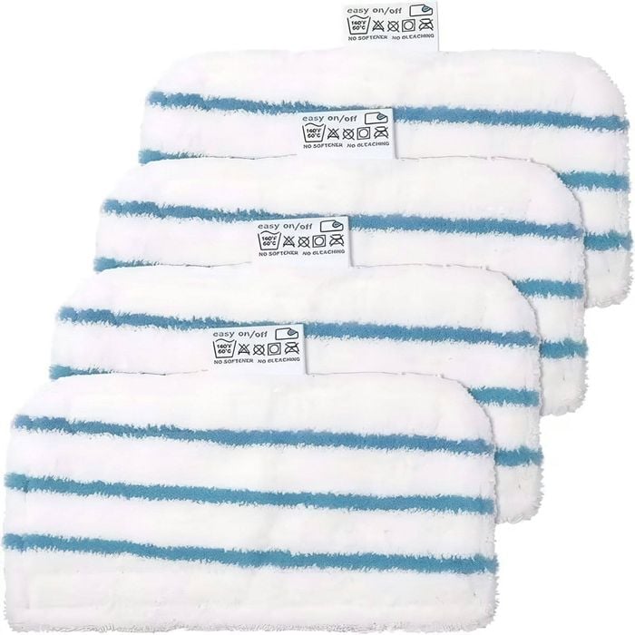 Hygieia 4x Replacement Mop Pads for Black & Decker Smart Select Steam Mops