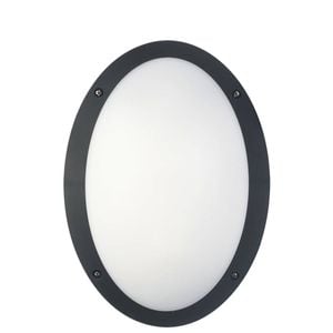 CLA Lighting Bulk Oval LED Exterior Bulkhead Light IP66 IK10 Black