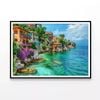 Ocean with Buildings, Sky  Print 100% Australian Made 90x60cm  (Poster)