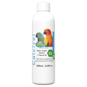 Vetafarm Calcivet Water Soluble Calcium + Vitamin D3 Bird Supplement 250ml