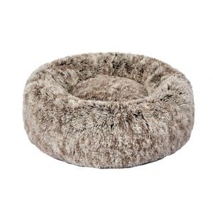 Pawz Calming Relief Plush Pet Bed 110x110x27CM Extra Large Brown