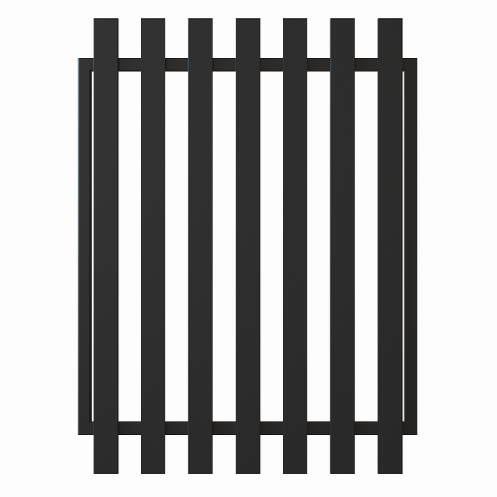 RapidFence 1200 x 900mm Black Garden Picket Gate