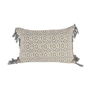 Maine & Crawford Ulla 50x30cm Cushion w/ Fringing Pillow Sofa/Bed Decor Blue