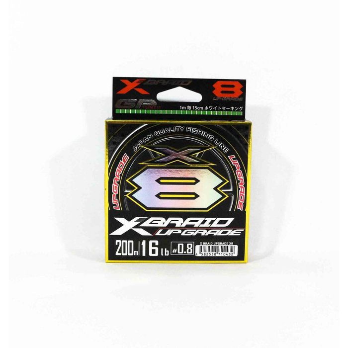 YGK XBraid Upgrade x8 Premium 200m Braid Fishing Line 16lb