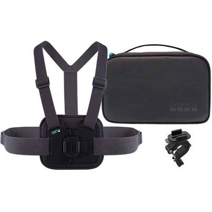 Gopro Sports Kit - Chesty + Handlebar / Seatpost / Pole Mount + Camera Case