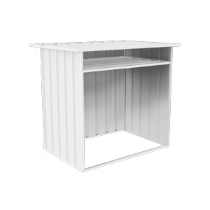 Absco Sheds 1.22m x 0.87m x 1.15m Surfmist Wood Store Cover