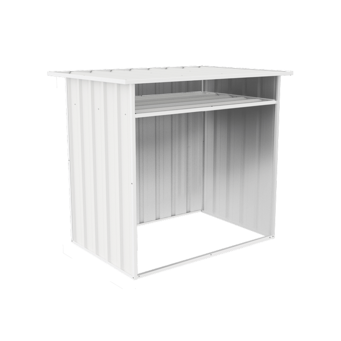 Absco Sheds 1.22m x 0.87m x 1.15m Surfmist Wood Store Cover