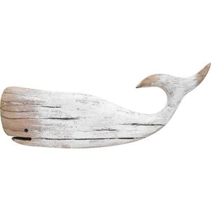 Lavida Whale Large Rustic Ornament Home/Office Decor 57x24cm